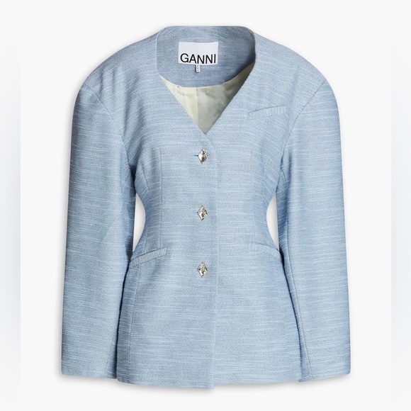 GANNI Light Blue Blazer - Picture 3 of 7